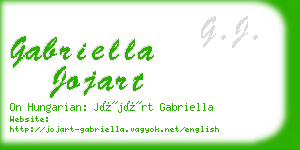 gabriella jojart business card